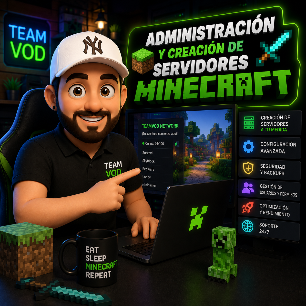 Administración y Creación de Servidores Minecraft