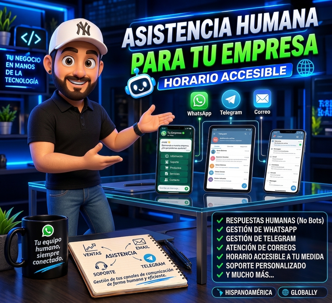 Asistencia Humana y Gestión de Mensajería para tu Empresa