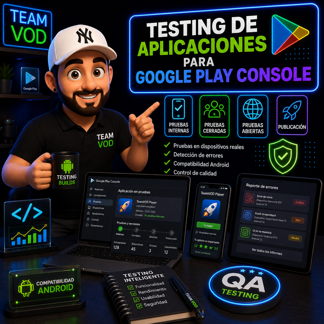 Testing de Aplicaciones para Google Play Console